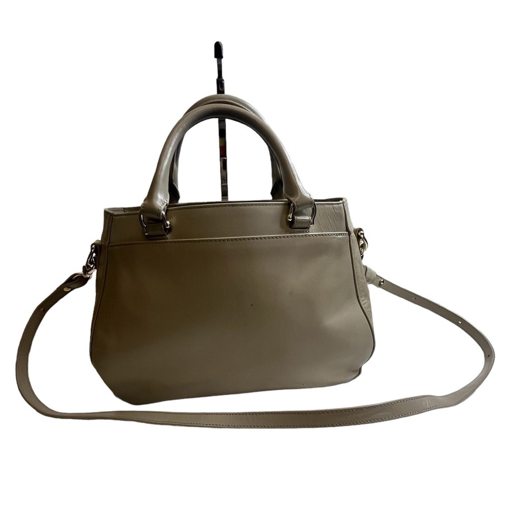 Brahmin Raelynn Satchel Sand Leather Beige gray bag - Picture 12 of 16